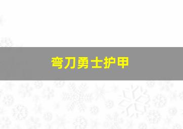 弯刀勇士护甲