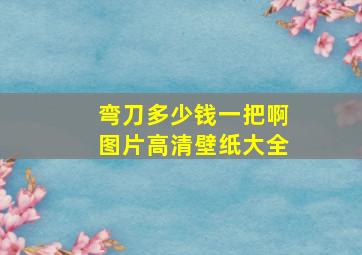 弯刀多少钱一把啊图片高清壁纸大全