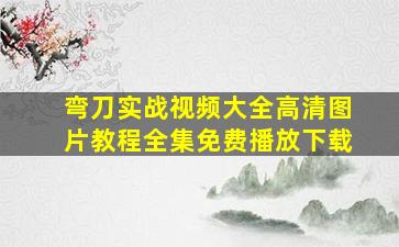 弯刀实战视频大全高清图片教程全集免费播放下载