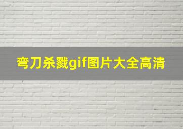 弯刀杀戮gif图片大全高清