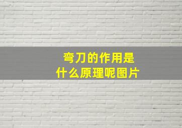 弯刀的作用是什么原理呢图片