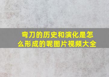 弯刀的历史和演化是怎么形成的呢图片视频大全