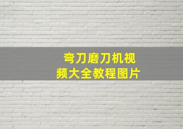 弯刀磨刀机视频大全教程图片