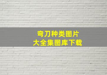 弯刀种类图片大全集图库下载