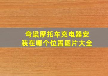 弯梁摩托车充电器安装在哪个位置图片大全