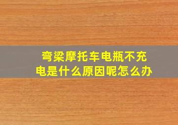 弯梁摩托车电瓶不充电是什么原因呢怎么办