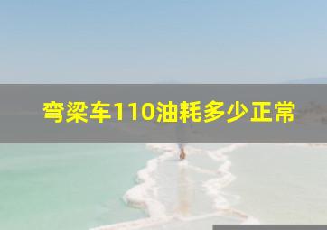 弯梁车110油耗多少正常