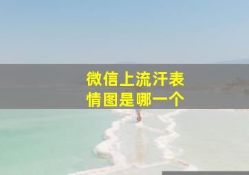 微信上流汗表情图是哪一个