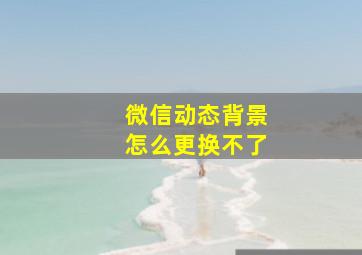 微信动态背景怎么更换不了