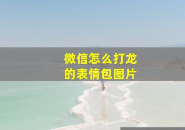 微信怎么打龙的表情包图片