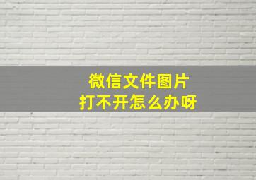 微信文件图片打不开怎么办呀