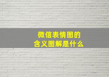 微信表情图的含义图解是什么