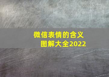 微信表情的含义图解大全2022