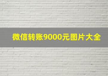 微信转账9000元图片大全