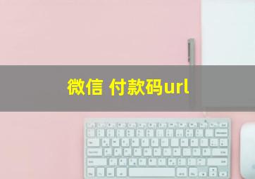 微信 付款码url