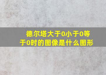 德尔塔大于0小于0等于0时的图像是什么图形