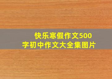 快乐寒假作文500字初中作文大全集图片