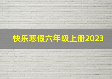 快乐寒假六年级上册2023