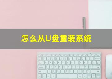 怎么从U盘重装系统