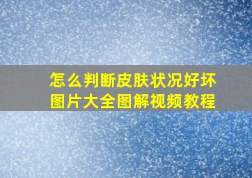 怎么判断皮肤状况好坏图片大全图解视频教程