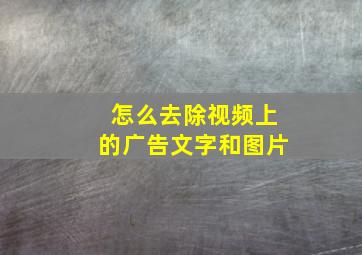 怎么去除视频上的广告文字和图片