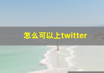 怎么可以上twitter