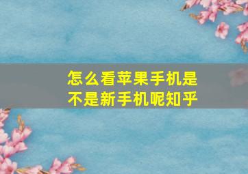 怎么看苹果手机是不是新手机呢知乎