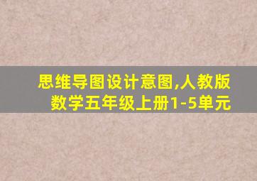 思维导图设计意图,人教版数学五年级上册1-5单元