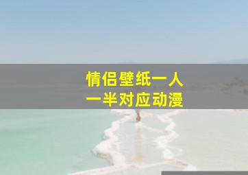 情侣壁纸一人一半对应动漫