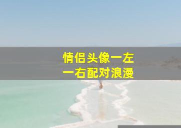 情侣头像一左一右配对浪漫