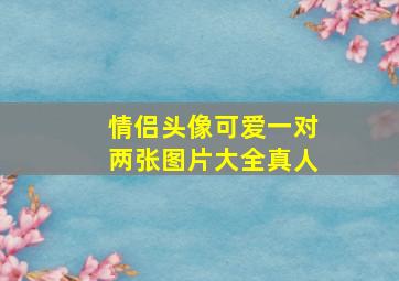 情侣头像可爱一对两张图片大全真人