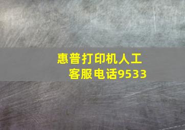 惠普打印机人工客服电话9533