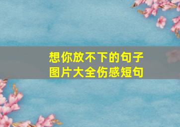 想你放不下的句子图片大全伤感短句