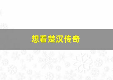 想看楚汉传奇