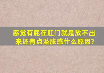 感觉有屁在肛门就是放不出来还有点坠胀感什么原因?