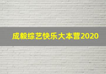 成毅综艺快乐大本营2020