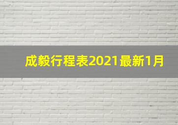 成毅行程表2021最新1月