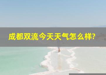 成都双流今天天气怎么样?