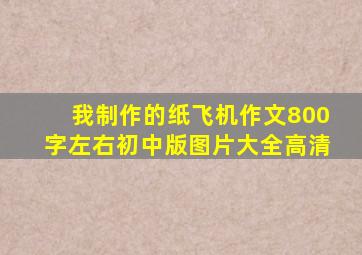 我制作的纸飞机作文800字左右初中版图片大全高清