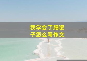 我学会了踢毽子怎么写作文