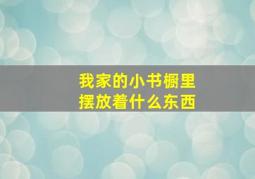 我家的小书橱里摆放着什么东西