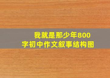 我就是那少年800字初中作文叙事结构图