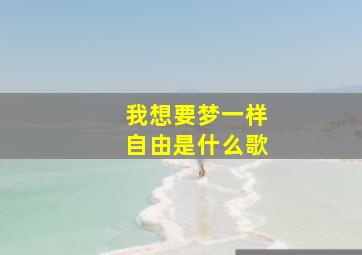 我想要梦一样自由是什么歌