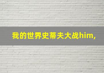 我的世界史蒂夫大战him,