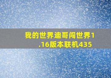 我的世界迪哥闯世界1.16版本联机435