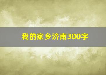 我的家乡济南300字