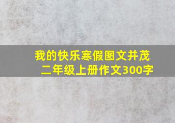 我的快乐寒假图文并茂二年级上册作文300字