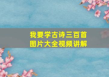 我要学古诗三百首图片大全视频讲解