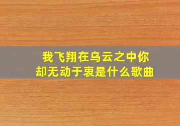 我飞翔在乌云之中你却无动于衷是什么歌曲