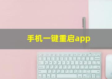 手机一键重启app